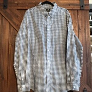 H&M Black and White Casual Button Down Shirt
